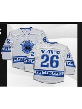 New Los Angeles Kings Greek Heritage 2026 Arena Exclusive Hockey Jersey Top